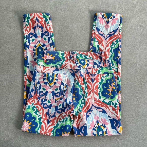 J. McLaughlin Slim Lexi Jeans. Size 0. Oahu print. Multicolor. - Picture 3 of 10